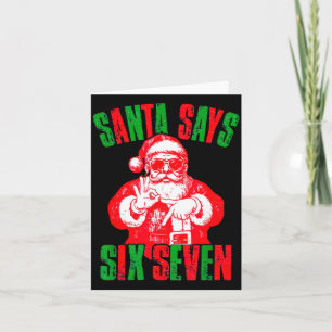 67 Six Seven Burh Funny Christmas 6 7 Meme Men Wom Card