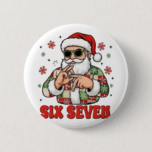 67 Six Seven Burh Funny Christmas 6 7 Meme Men Wom Cm Round Badge