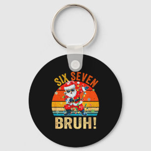 67 Six Seven Burh Funny Christmas 6 7 Meme Men Wom Key Ring