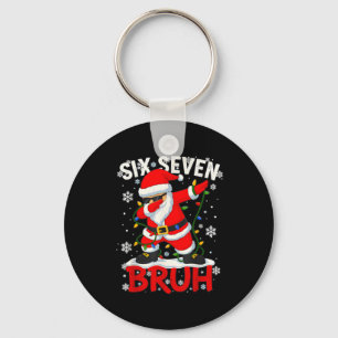 67 Six Seven Burh Funny Christmas 6 7 Meme Men Wom Key Ring