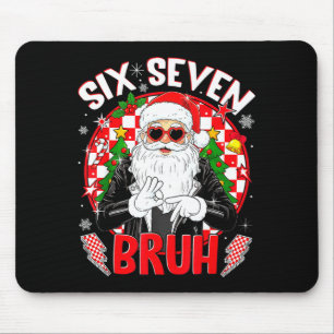 67 Six Seven Burh Funny Christmas 6 7 Meme Men Wom Mouse Pad