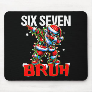 67 Six Seven Burh Santa Christmas 6 7 Meme Men Wom Mouse Pad