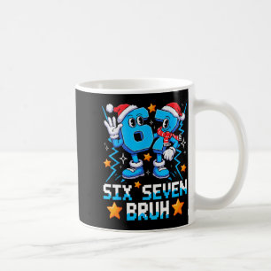 67 Six Seven Christmas Bruh Funny Italian Brainrot Coffee Mug