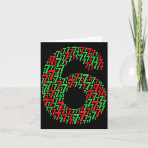 67 Six Seven Christmas Design Funny 6 7 Meme Card
