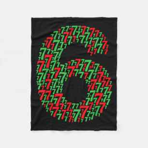 67 Six Seven Christmas Design Funny 6 7 Meme Fleece Blanket
