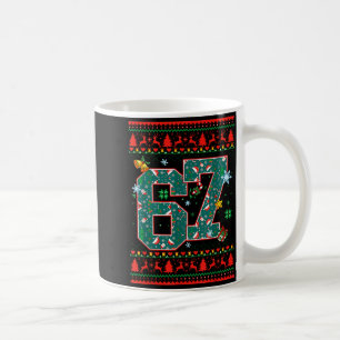 67 Six Seven Christmas Funny Meme Hand 67 Couples Coffee Mug