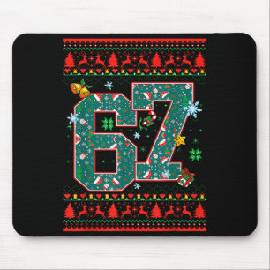 67 Six Seven Christmas Funny Meme Hand 67 Couples  Mouse Pad