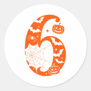 67 Six Seven Couple Halloween  Classic Round Sticker