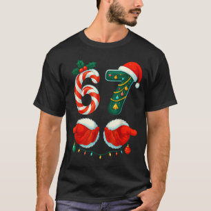 67 Six Seven Couple Pajamas Christmas For Men Wome T-Shirt