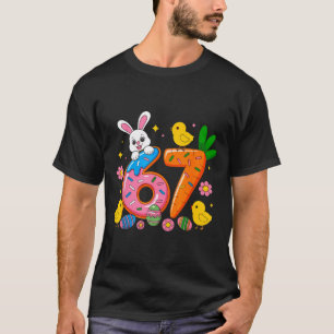 67 six seven cute bunny rabbit easter day girl kid T-Shirt