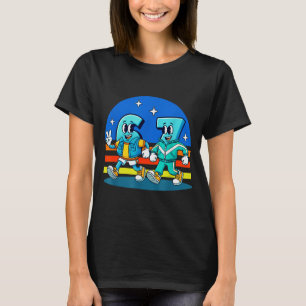 67 Six Seven Fun Meme Funny Design Kids School T-Shirt