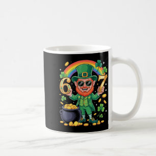 67 Six Seven Funny 6 7 Meme St Patricks Day Leprec Coffee Mug