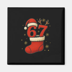 67 Six Seven Funny Gen Alpha Meme Christmas 2025 Magnet