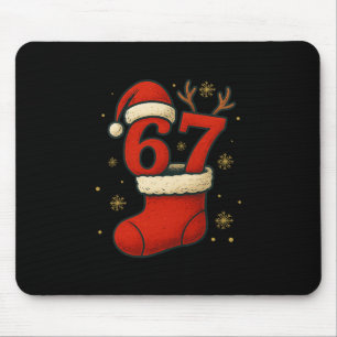 67 Six Seven Funny Gen Alpha Meme Christmas 2025 Mouse Pad