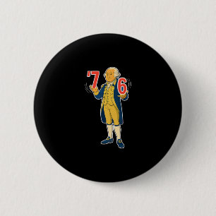 67 Six Seven Funny George Washington Meme 6 Cm Round Badge