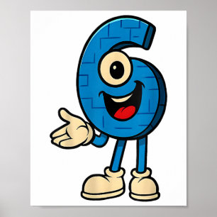 67 Six Seven Funny Italian Brainrot Kid Gaming Mem Poster