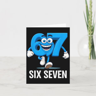 67 Six Seven Funny Italian Brainrot Kids Gaming Vi Card