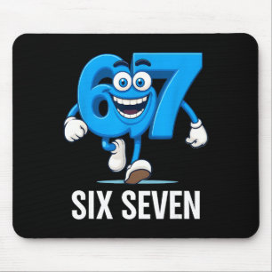 67 Six Seven Funny Italian Brainrot Kids Gaming Vi Mouse Pad