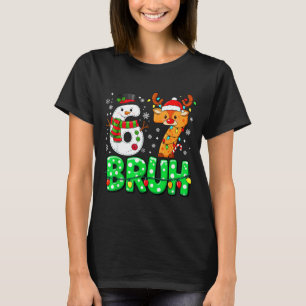 67 Six Seven Funny Snowman Reindeer Bruh 6 7 Meme T-Shirt