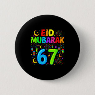 67 six seven happy eid mubarak kids eid al 6 cm round badge