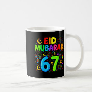67 six seven happy eid mubarak kids eid al coffee mug