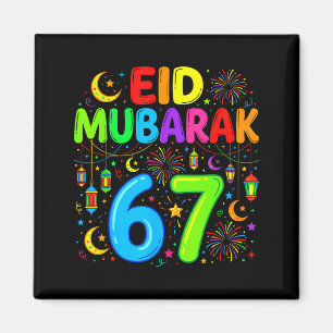 67 six seven happy eid mubarak kids eid al magnet