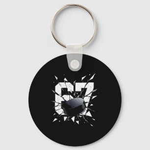 67 Six Seven Hockey Gen Alpha Brainrot Meme  Key Ring