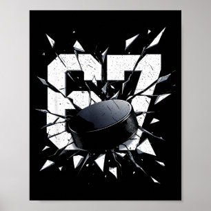 67 Six Seven Hockey Gen Alpha Brainrot Meme Poster