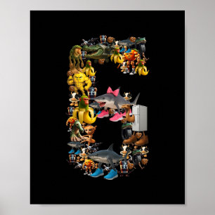67 Six Seven Italian Brainrot Christmas Matching C Poster