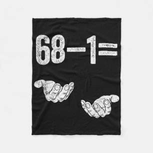 67 Six Seven Math Mathematics Brainrot Equation Bi Fleece Blanket