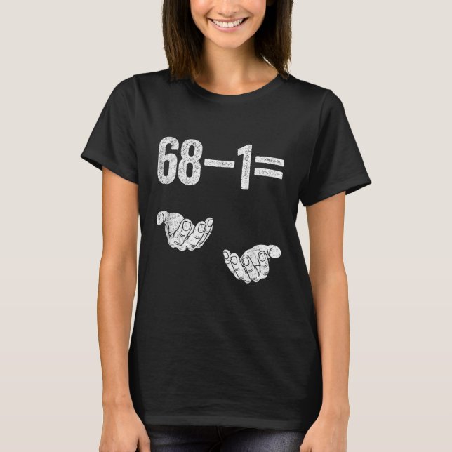 67 Six Seven Math Mathematics Brainrot Equation Bi T-Shirt (Front)