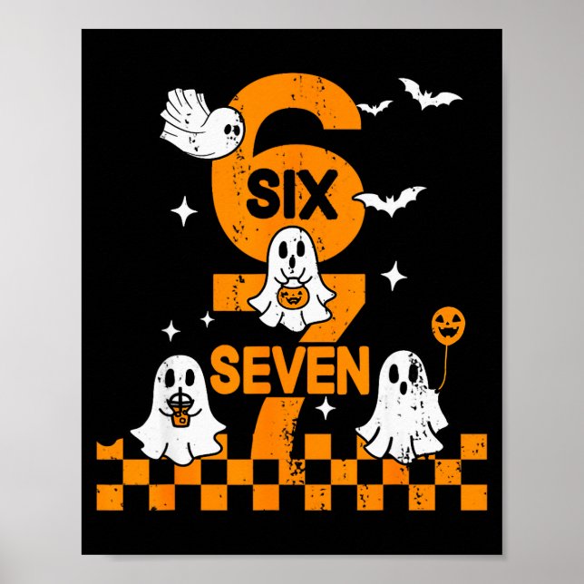 67 Six Seven Meme 6 7 Couple Matching Halloween Co Poster (Front)