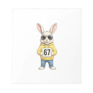 67 Six Seven Meme 6 7 Funny Easter Day for Boys Me Notepad