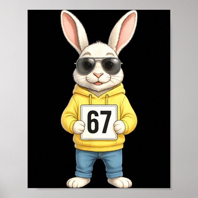 67 Six Seven Meme 6 7 Funny Easter Day For Boys Me Poster (Front)