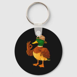 67 Six Seven Meme Camo Mallard Duck Hunting Boys M Key Ring