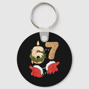 67 Six Seven Meme Christmas Candle Gingerbread Gen Key Ring