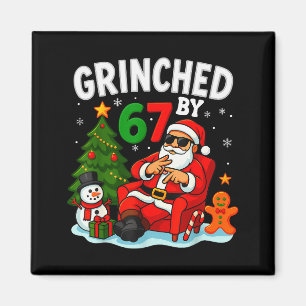 67 Six Seven Meme Christmas Ed By 6-7 Gen Alpha Sl Magnet