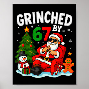 67 Six Seven Meme Christmas Ed By 6-7 Gen Alpha Sl Poster
