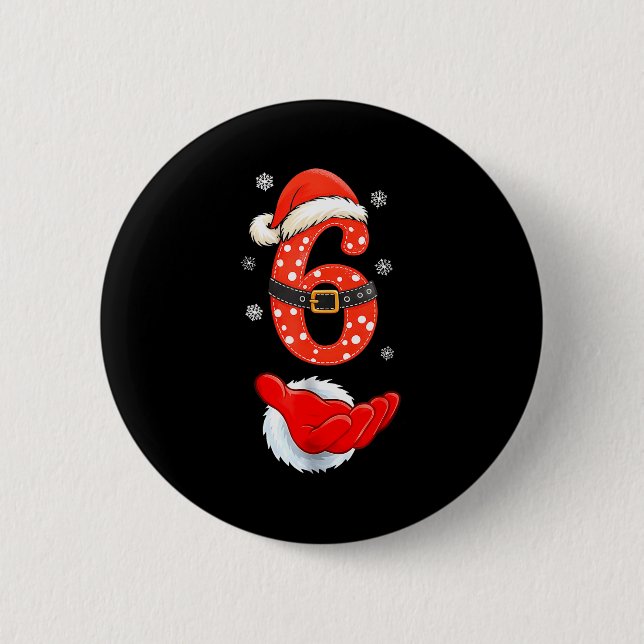 67 Six Seven Meme Couple Matching Christmas  6 Cm Round Badge (Front)