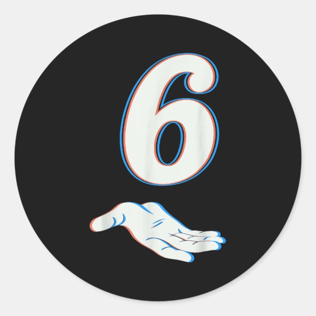 67 Six Seven Meme Couple Matching Halloween Costum Classic Round Sticker (Front)