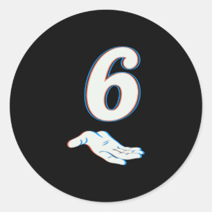 67 Six Seven Meme Couple Matching Halloween Costum Classic Round Sticker