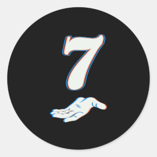 67 Six Seven Meme Couple Matching Halloween Costum Classic Round Sticker