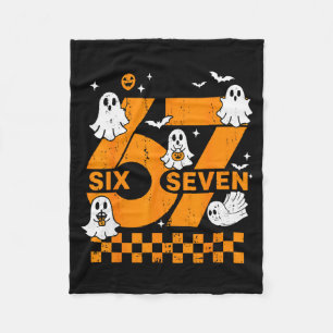 67 Six Seven Meme Fun 6 7 Couple Matching Hallowee Fleece Blanket