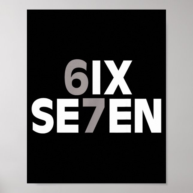 67 Six Seven Meme Funny Gen Alpha Slang Teens Kids Poster (Front)