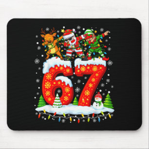 67 Six Seven Meme Gen Alpha Christmas Santa Elf Re Mouse Pad
