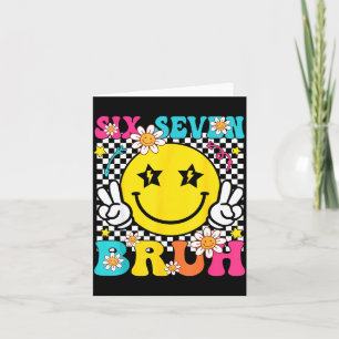 67 Six Seven Meme Gen Alpha Slang 6 7 Funny Boys G Card