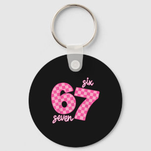 67 Six Seven Meme Key Ring