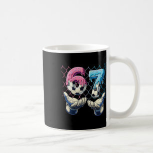 67 Six Seven Meme Kids Boys 67 Footll Funny Ice Cr Coffee Mug
