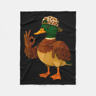67 Six Seven Meme Mallard Duck Hunting Season Boy  Fleece Blanket