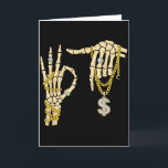 67 Six Seven Meme Novelty Skeleton Hand Bling Chai Card<br><div class="desc">67 Six Seven Meme Novelty Skeleton Hand Bling Chain Rings</div>
